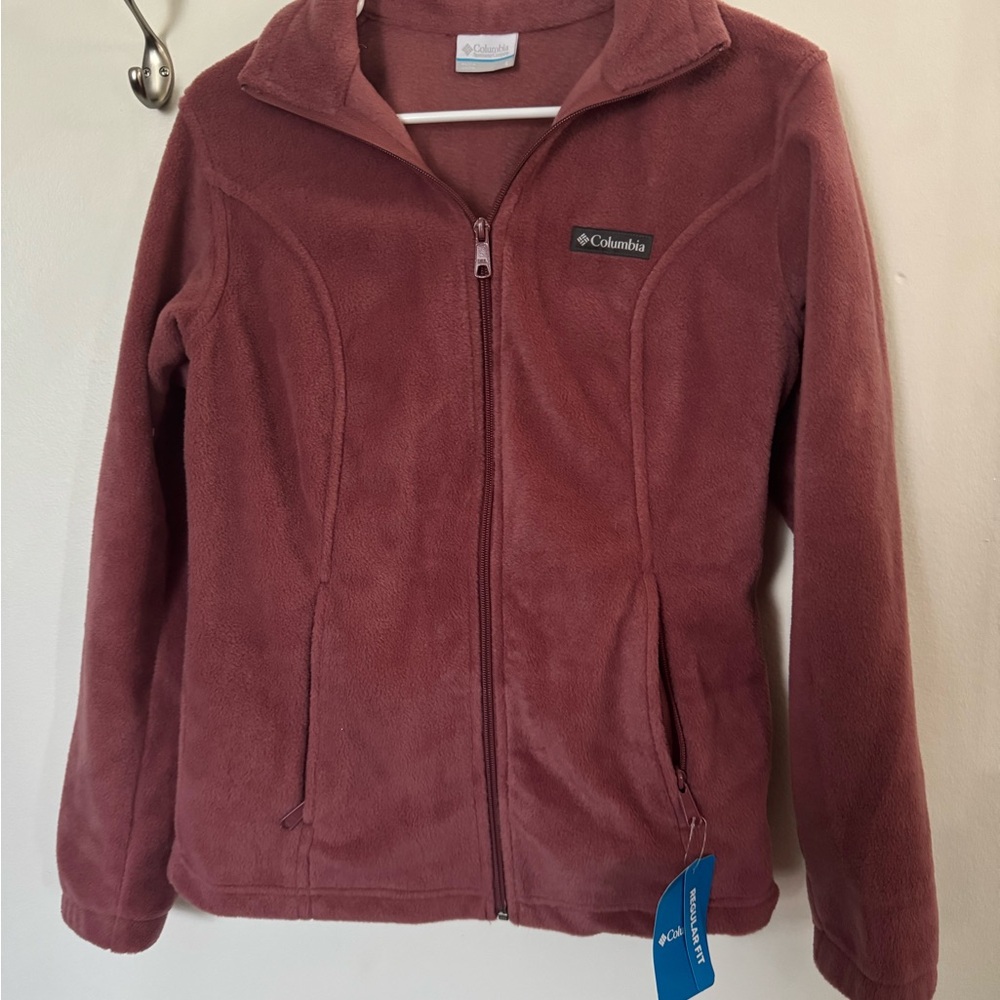 Columbia Soft Fleece Jacket in Dusty Pink